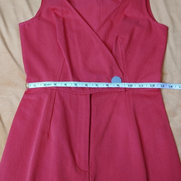 INTERMIX Red Magnolia jumpsuit size 2 - Picture 12 of 16